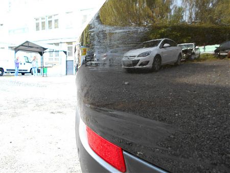 Царапины на заднем бампере BMW X1